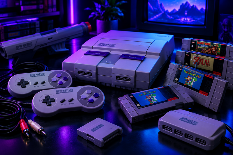 SUPER NINTENDO Y ACCESORIOS