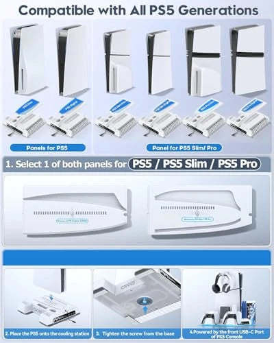 Soporte Vertical Multifuncional con Refrigeracion para Consola