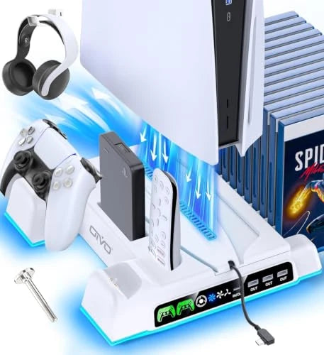 Soporte Vertical Multifuncional con Refrigeracion para Consola