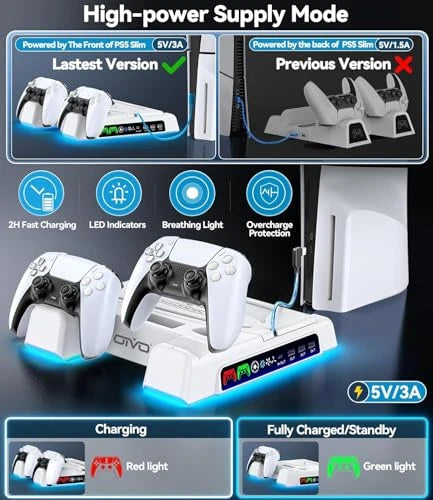 Soporte Vertical Multifuncional con Refrigeracion para Consola