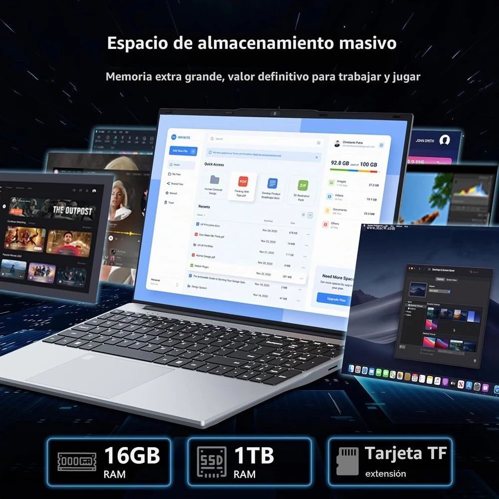 Ordenador Portátil Celeron con Pantalla Full HD