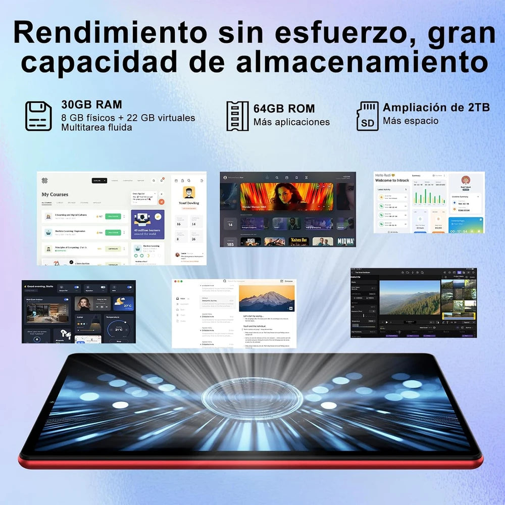 Tablet Roja con Teclado
