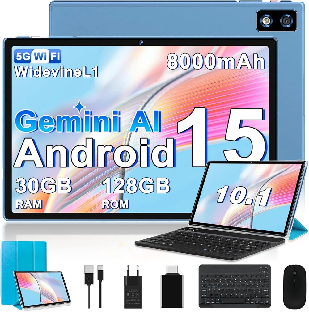 Tablet Android 15 Inteligente con Teclado