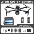 Original XT606 MAX GPS Dron 4k Profesional con Cámara HD 8K FPV y Pantalla Dron con Evitación de Obstáculos 360° Quadcopter Juguetes Dron