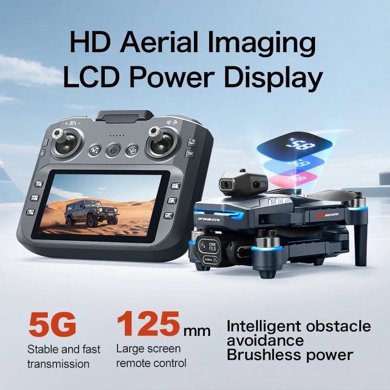 Hot Nuevo 2026 Cuadricóptero RC Flow Óptico Fotografía Aérea Motor sin Escobillas Control Remoto Pantalla Grande con Cámara Drone 8k GT8