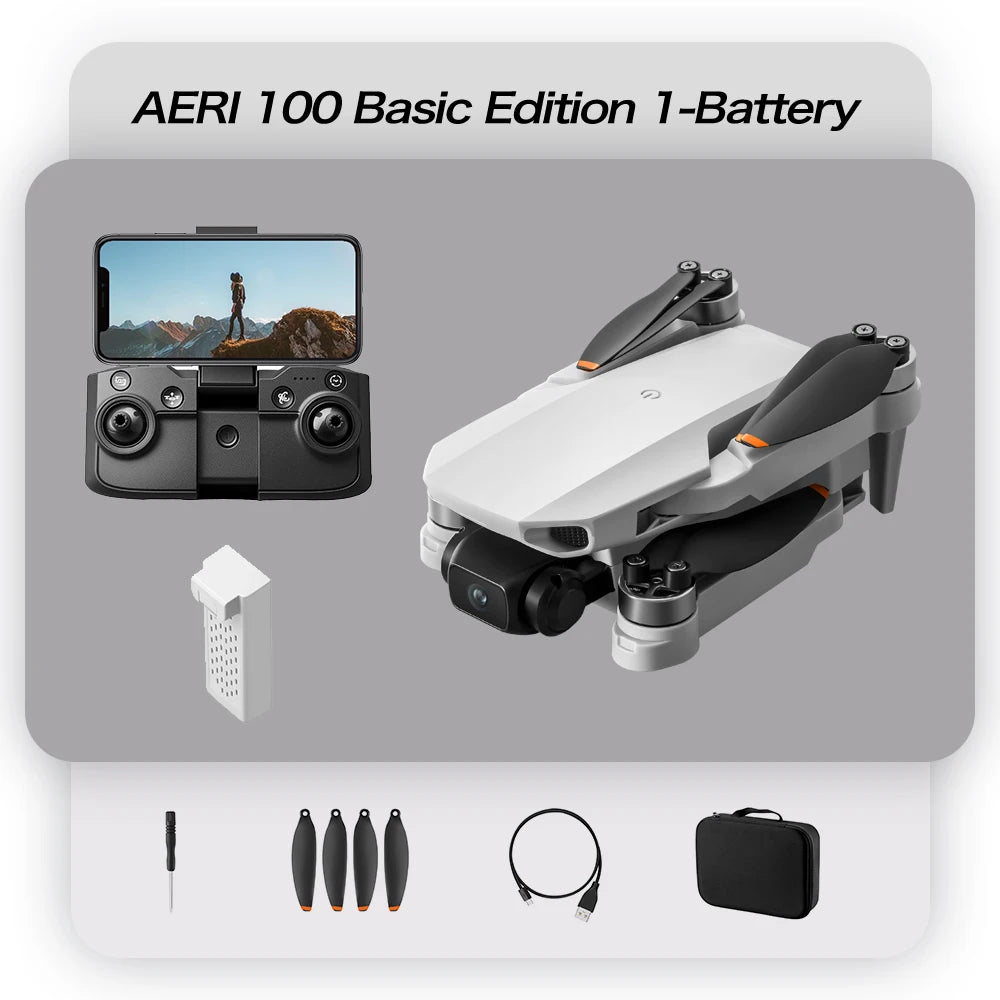Kit Edición Básica Aeri 100 con 1 batería: dron blanco y mando