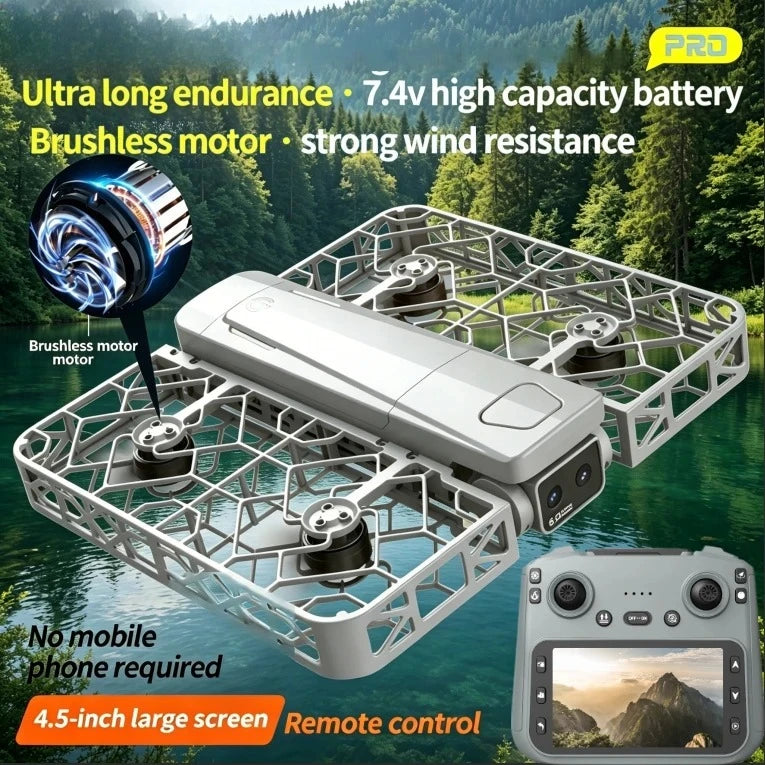 Dron plegable RC Quadcopter Original S161 MAX sin escobillas con foto y vídeo por gestos, seguimiento humanoide, modo sin cabeza