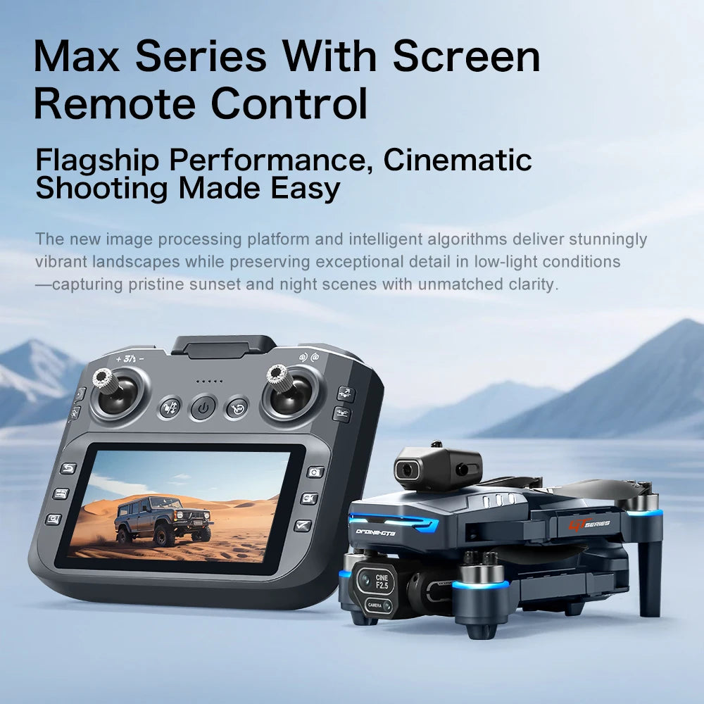 Hot Nuevo 2026 Cuadricóptero RC Flow Óptico Fotografía Aérea Motor sin Escobillas Control Remoto Pantalla Grande con Cámara Drone 8k GT8