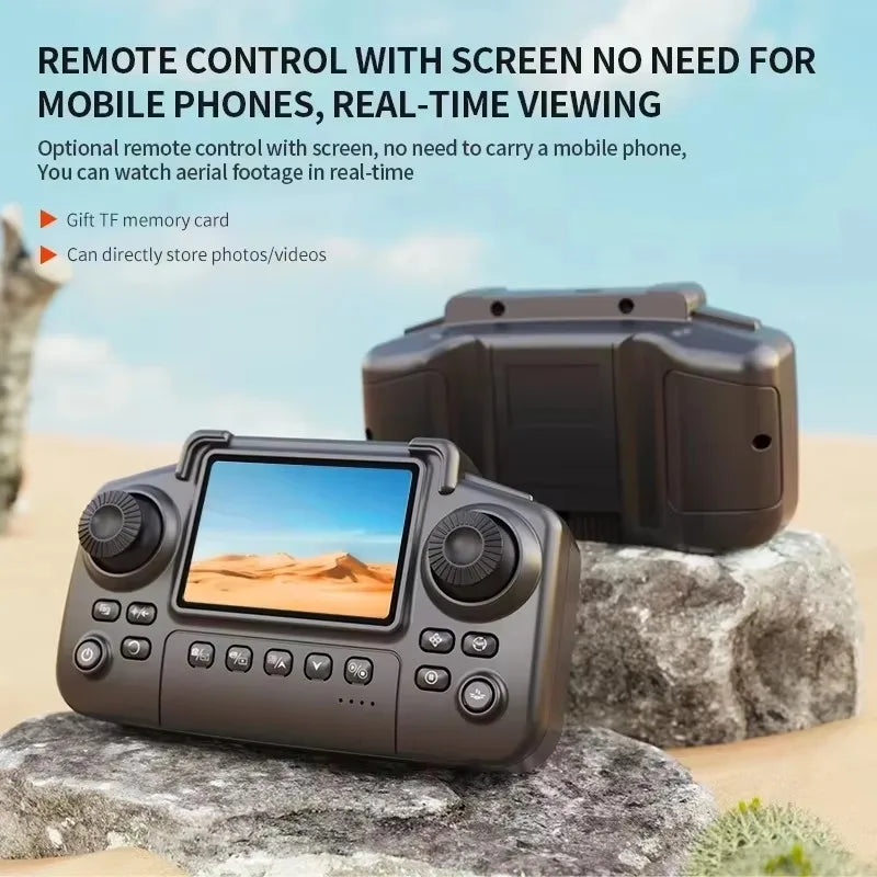 E88 Pro Nuevo Dron Mejorado 4K Doble Cámara HD Fotografía Aérea Dron con Pantalla Cuadricóptero Plegable Juguete RC para Niños Regalos