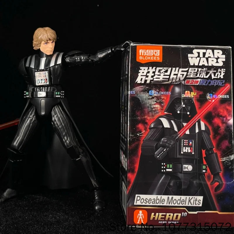Blokees Star Wars Galaxy V2 Caja Sorpresa Kits de Modelos Articulados Figura de Película Darth Vader Bloques de Acción Móviles Juguete Coleccionable Regalo