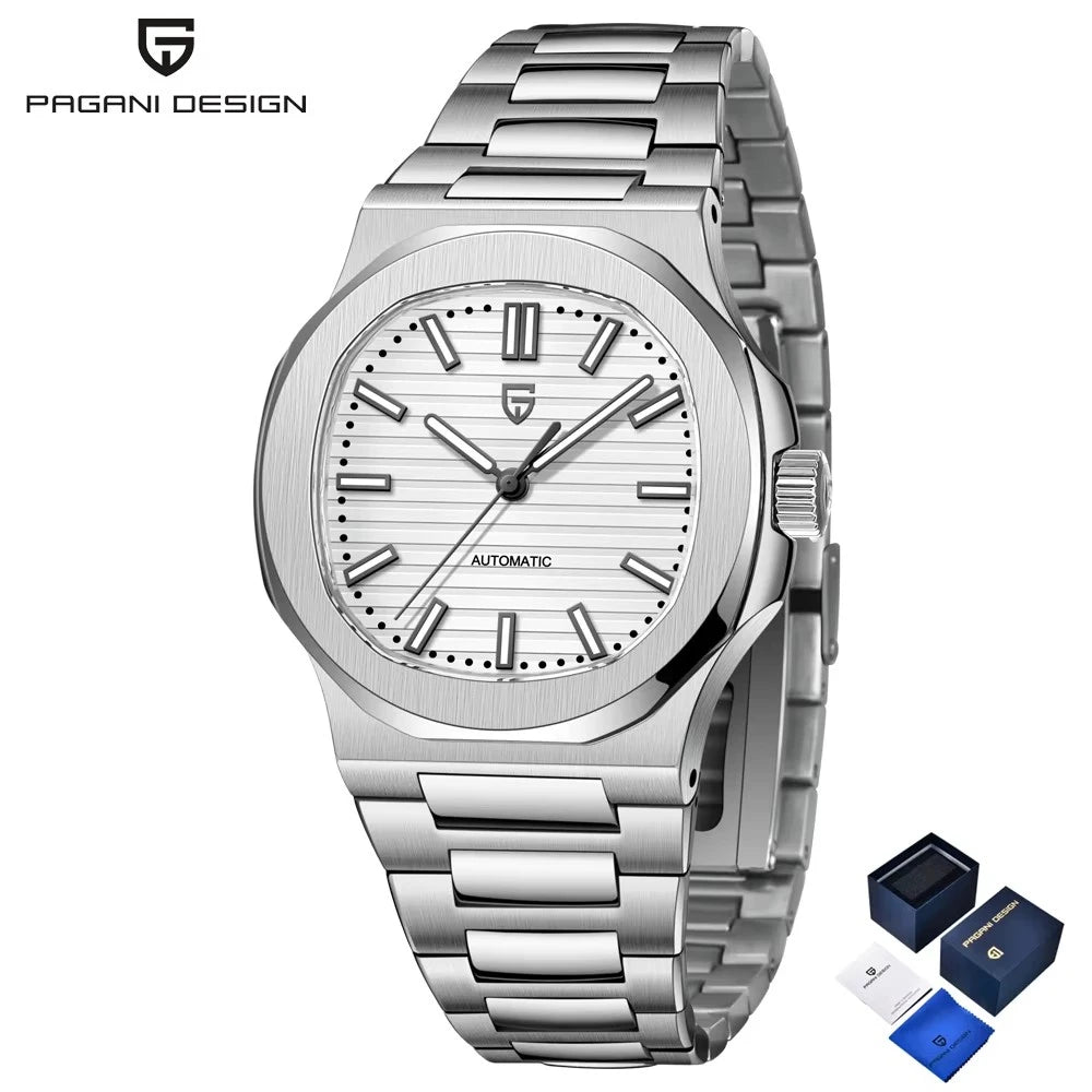 2026 New PAGANI DESIGN 40MM Men's Mechanical Watches Top Brand Luxury Automatic Watch For Men Luminous Waterproof AR Sapphire Mirror Stainless Steel Man Gift Clock