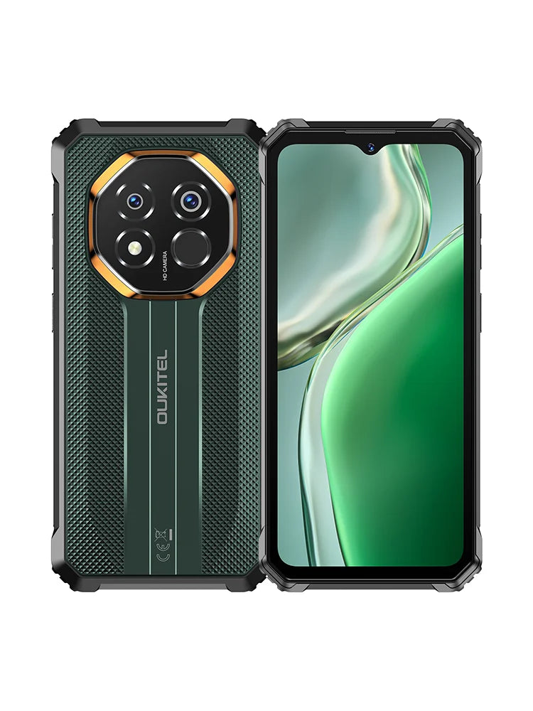 Teléfono inteligente resistente OUKITEL G7, desbloqueado, 16 GB de RAM (4+12) + 64 GB/128 GB/256 GB de ROM, 1 TB TF, pantalla HD de 6,52 pulgadas, IP68/IP69K, teléfono Android 16 resistente, batería de 10600 mAh, pantalla