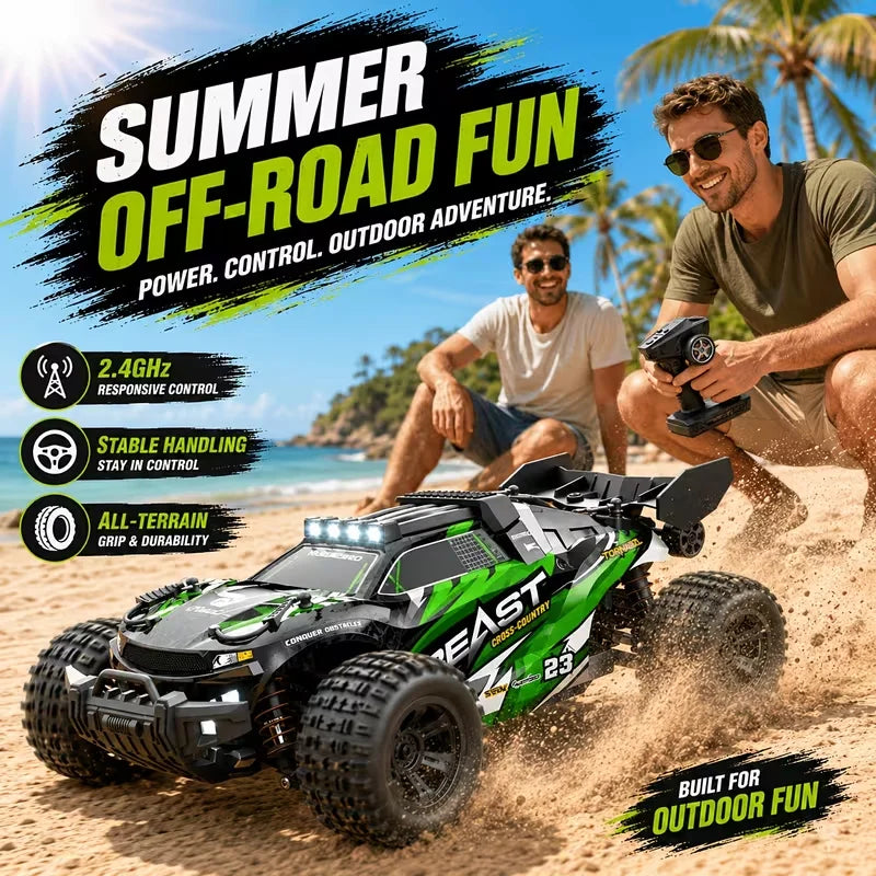 Coche teledirigido ZNLYRION SG118MAX PRO 4WD RC 1:16 sin escobillas, camión monstruo todoterreno de alta velocidad 80 KM/H, 2.4 GHz con luz LED para niños y adultos