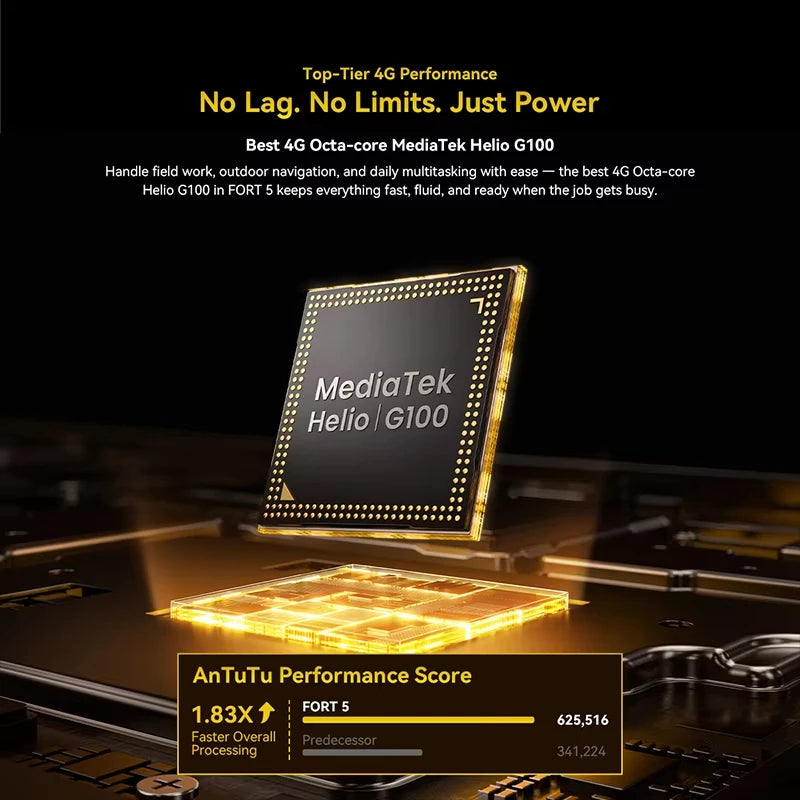 Smartphone resistente Blackview FORT 5, pantalla IPS HD+ de 6,78” 2,4K 120Hz, MediaTek, 12 GB+256 GB, 108 MP, 5000 mAh, Android 16, móvil con NFC