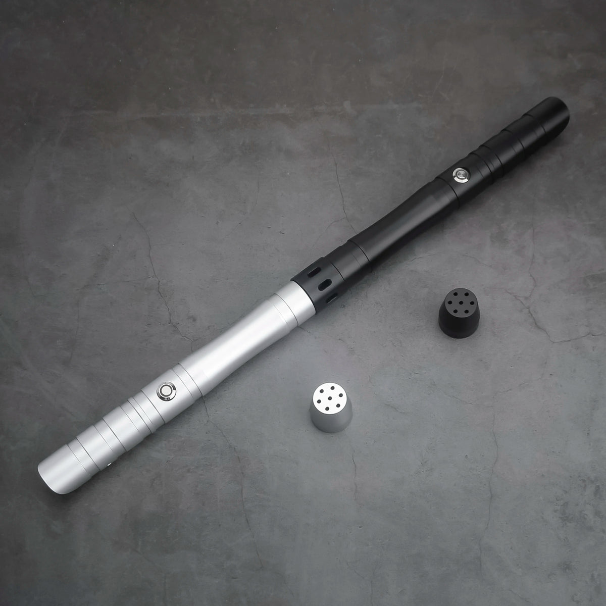 TXQSABER Double Heavy Dueling Lightsaber Smooth Swing Sword Metal Hilt with Strap Blaster Force Jedi Training Cosplay Kids