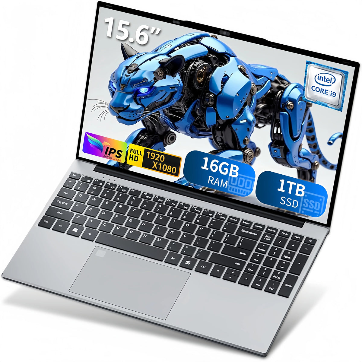 Portátil para Juegos 2026 con Desbloqueo por Huella Dactilar, Pantalla de 15.6', Intel Core I9-9900, Windows 11 Pro, 16GB DDR4, 1TB SSD