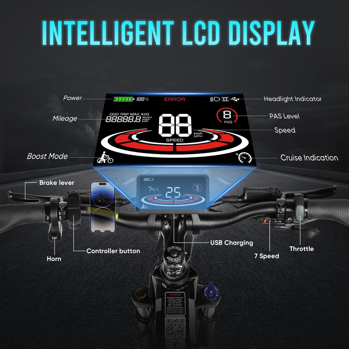 Bicicleta eléctrica SAMEBIKE LO26 PLUS de 26 pulgadas, batería de 48V 15Ah, freno de disco hidráulico, doble suspensión, neumáticos gruesos, bicicleta eléctrica de montaña plegable para adultos