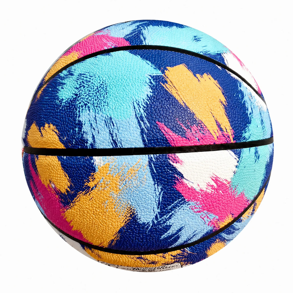 Baloncesto con Diseño de Grafiti PU de Alta Calidad 24.6cm - Pelota de Basket Profesional para Interior y Exterior, Tacto Suave