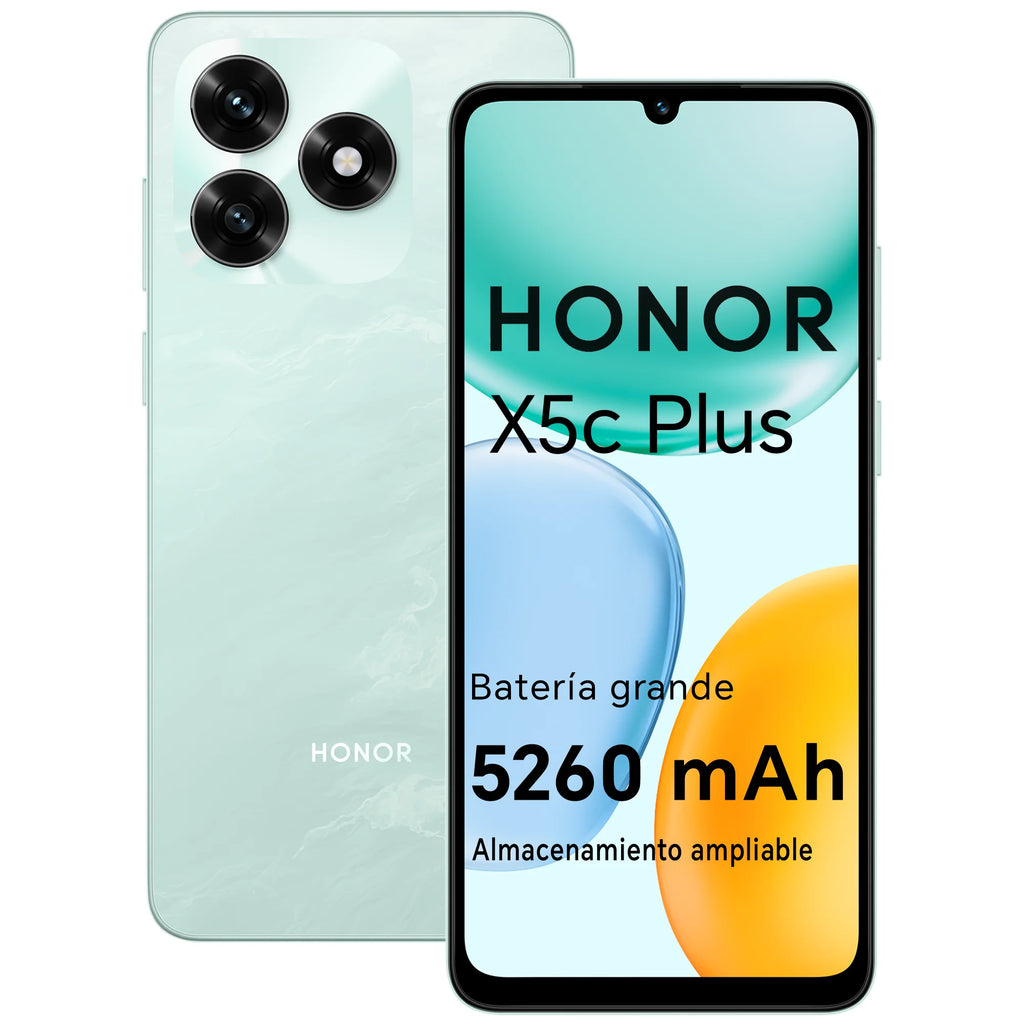 HONOR X5c Plus, Smartphone 4G, Dual SIM, Pantalla brillante y dinámica de 6.74" a 90Hz, Batería de larga duración de 5260mAh, Cámara ultra nítida de 50MP, Android 15