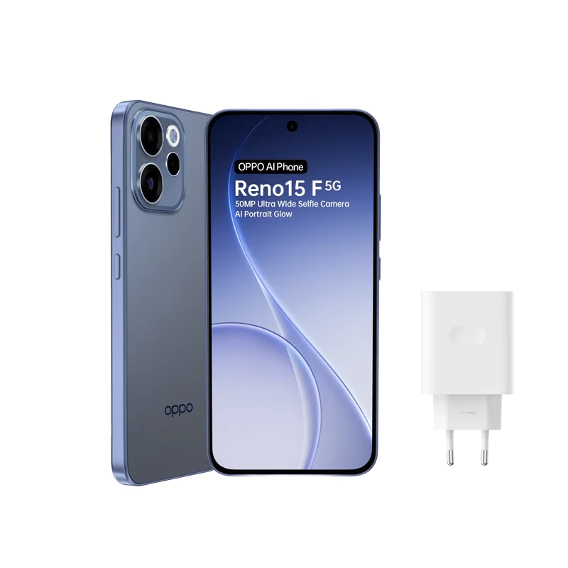 Teléfono inteligente con especificaciones de la UE OPPO Reno15 F 5G 8GB+256GB Azul, ColorOS 16.0, Snapdragon 6 Gen 1, 6500mAh, 80W, 6.57 pulgadas, 2372*1080 píxeles OnePlus