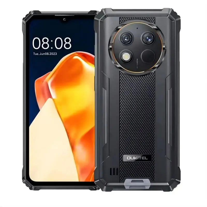 OUKITEL WP28S, teléfono resistente desbloqueado, batería de 10600 mAh, teléfono móvil con pantalla de 6,52 pulgadas, 16 GB + 128 GB de memoria ROM/TF, 1 TB, cámara de 13 MP.