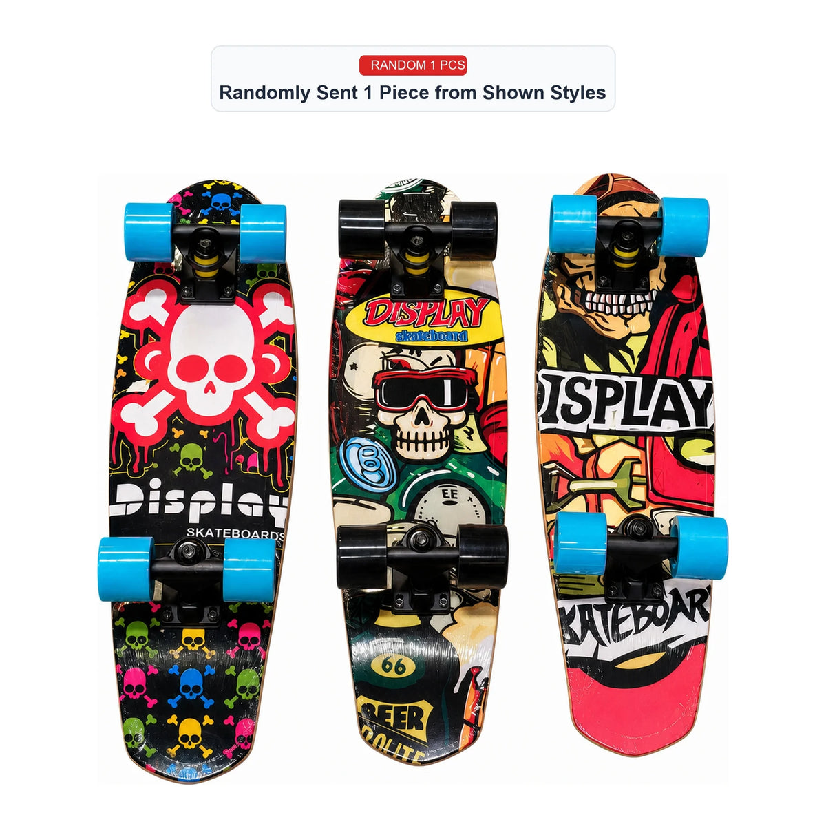 Monopatín Profesional -Tabla cohete - Skateboard Urbano para Adultos y Jóvenes, Ruedas de Alta Resistencia, Rodamientos Suaves, Colección Calavera y Urbana, envio en españa