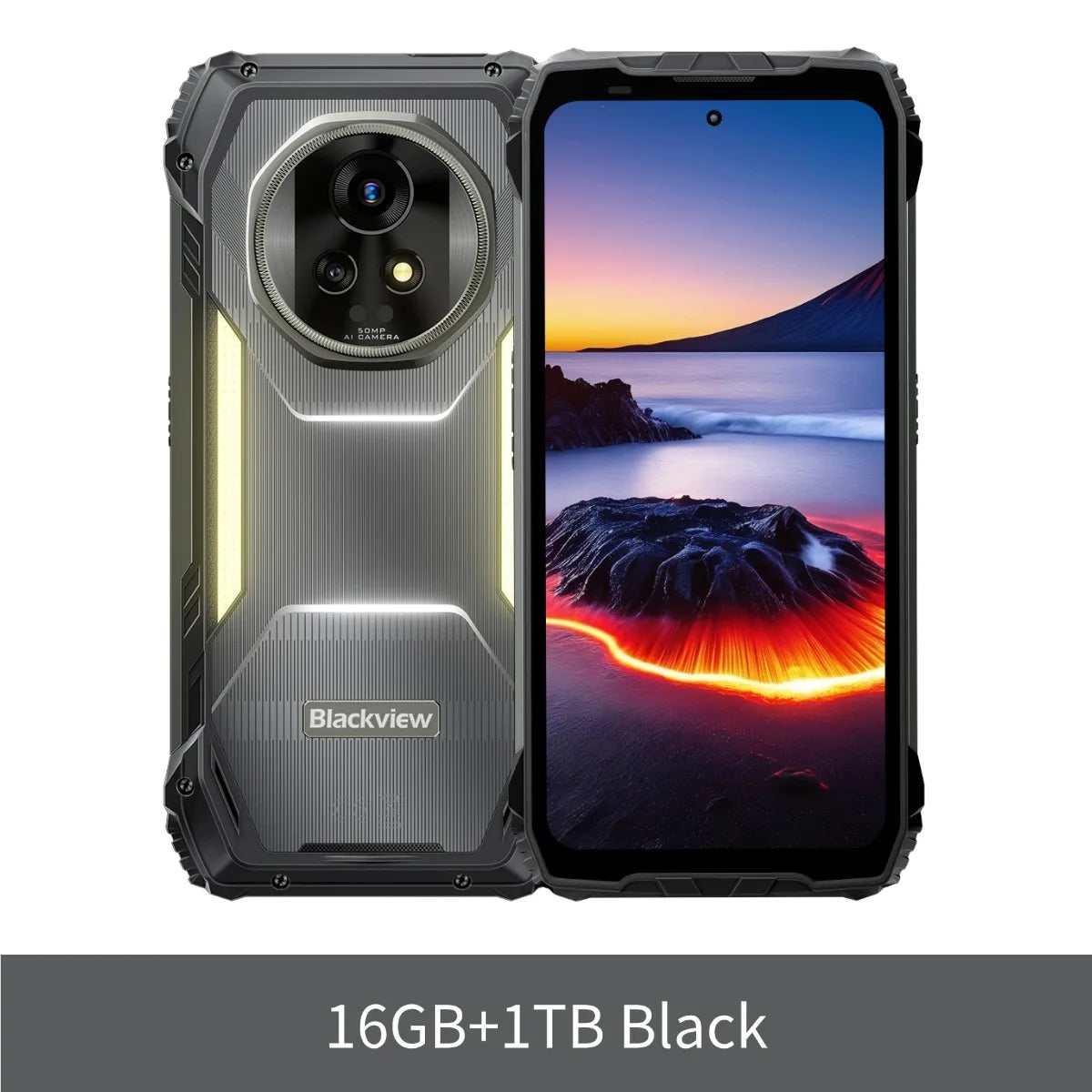 Smartphone resistente Blackview XPLORE 2 con proyector 5G e IA, pantalla AMOLED de 6,73" y 3,2K, cámara de 50 MP, 20000 mAh, teléfono móvil para exteriores con NFC