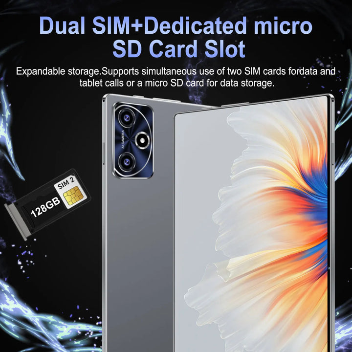 Tablet moderna de alto rendimiento para Android de 13 pulgadas, chip de 14 núcleos de alta velocidad, 16 GB de RAM para evitar la saturación de memoria. Batería de 20000 mAh con larga duración en espera, 5G + WiFi estable