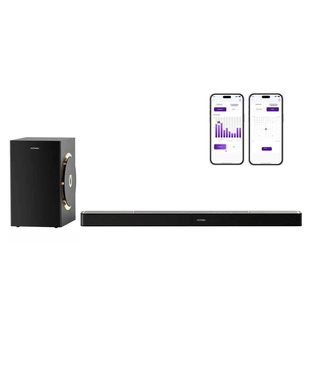 ULTIMEA Skywave F30 Soundbar 3.1.2Ch 300 W Dolby Atmos Soundbar 5,25 ''subwoofer con cable cine en casa para TV