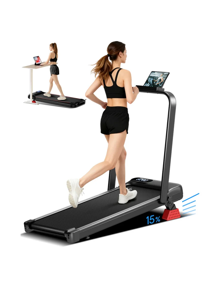 Caminadora Plegable ROBORE P9/U18F para el Hogar, 14KM/H con Sensor de Frecuencia Cardíaca, Motor sin Escobillas de 3.0HP/2.5HP, Capacidad de Peso de 136kg, Bajo Nivel de Ruido, para Hogar y Oficina