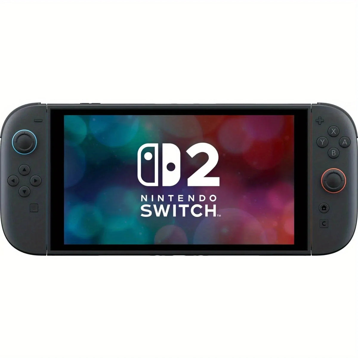 Consola Nintendo Switch 2 portátil con pantalla encendida y botones laterales