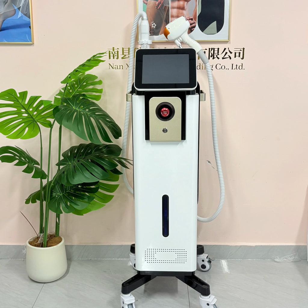 Dispositivo de Belleza 2 en 1 Blanco 808, Pantalla Táctil 4K, Enfriamiento Rápido a Temperatura Ultrabaja, Seguro para la Piel, Terapia Cómoda e Indolora