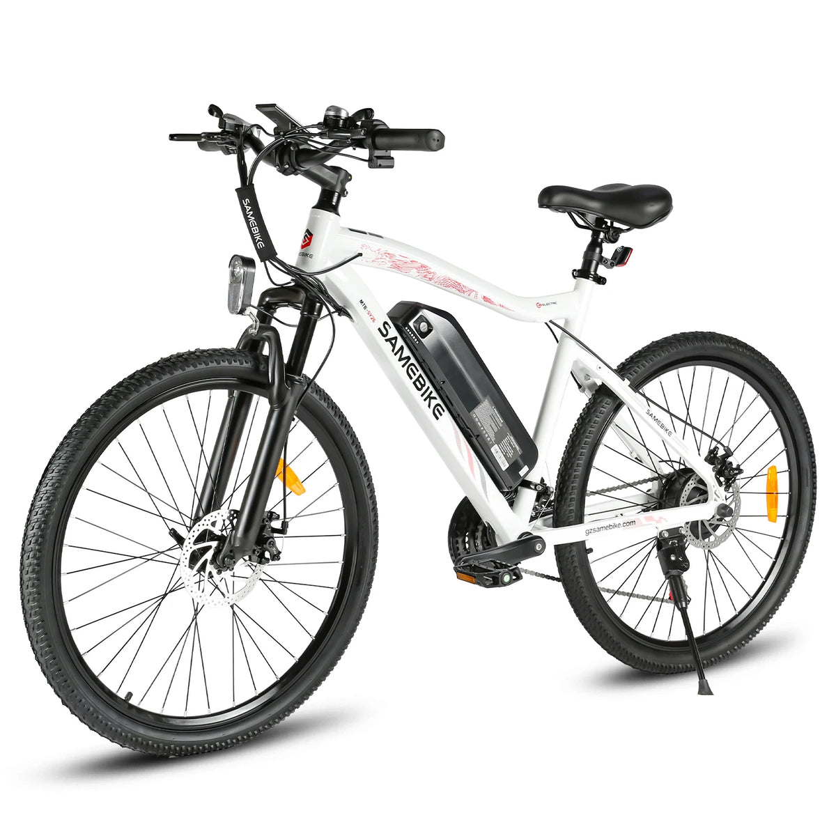 SAMEBIKE SY26-II Upgraded Model with Aluminum Frame Electric Bicycle, Equipped with a 480Wh Large-Capacity 13Ah Detachable Lithium Battery, 36V 250W Brushless Hub Motor, Front Shock Absorption + Front and Rear Dual Disc Brake