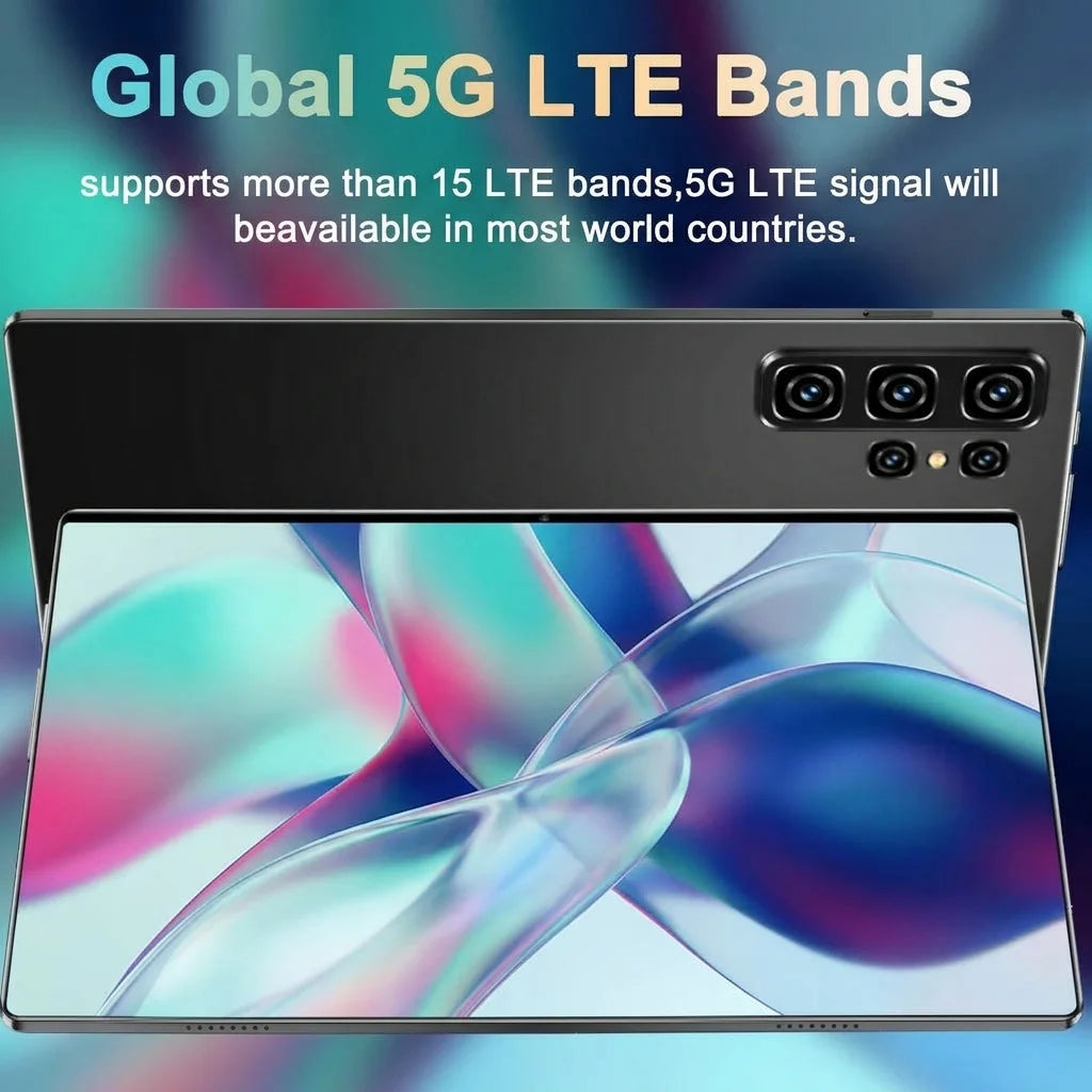 Tablet con 16 GB + 1 TB, cámara de 16 MP + 32 MP, versión global 5G, batería de 20000 mAh, pantalla de 10,36 pulgadas, Android 13, WPS, WiFi 5G, Bluetooth, doble SIM, función de llamadas telefónicas.