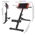 Banco de entrenamiento multifuncional 3 en 1 para abdominales, espalda y core, con respaldo ajustable de 4 capas (rango de altura 94–110 cm) para gimnasio en casa y entrenamiento de fuerza.