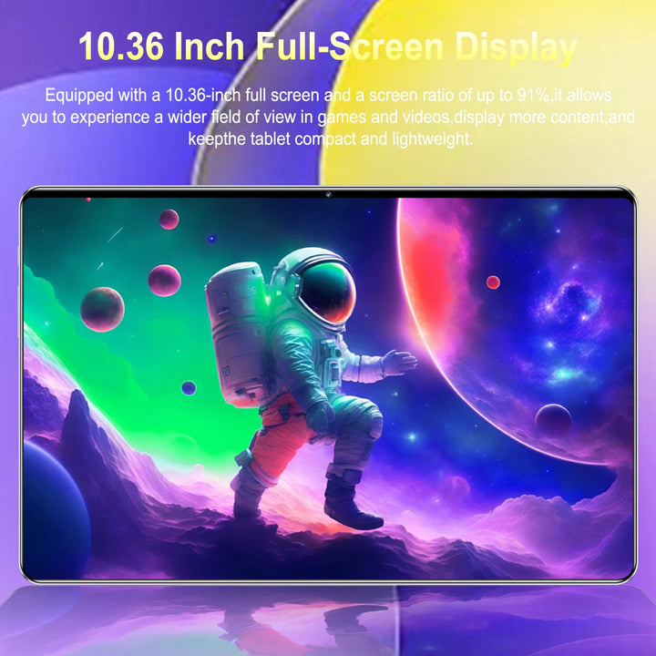 Tablet PC de 10.36 pulgadas con Android 13.0, Google Play, 5G, cámara dual, 14 núcleos, 20000 mAh, doble tarjeta SIM, Bluetooth, Wi-Fi, 16 GB + 1 TB de ROM