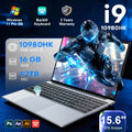 Nuevo portátil para juegos de 15.6'' con Intel Core i9 10980HK/i3-6100U, Windows 11 Pro, 16GB de RAM, 1TB M.2 SSD, desbloqueo por huella dactilar, retroiluminación, ordenador de oficina.