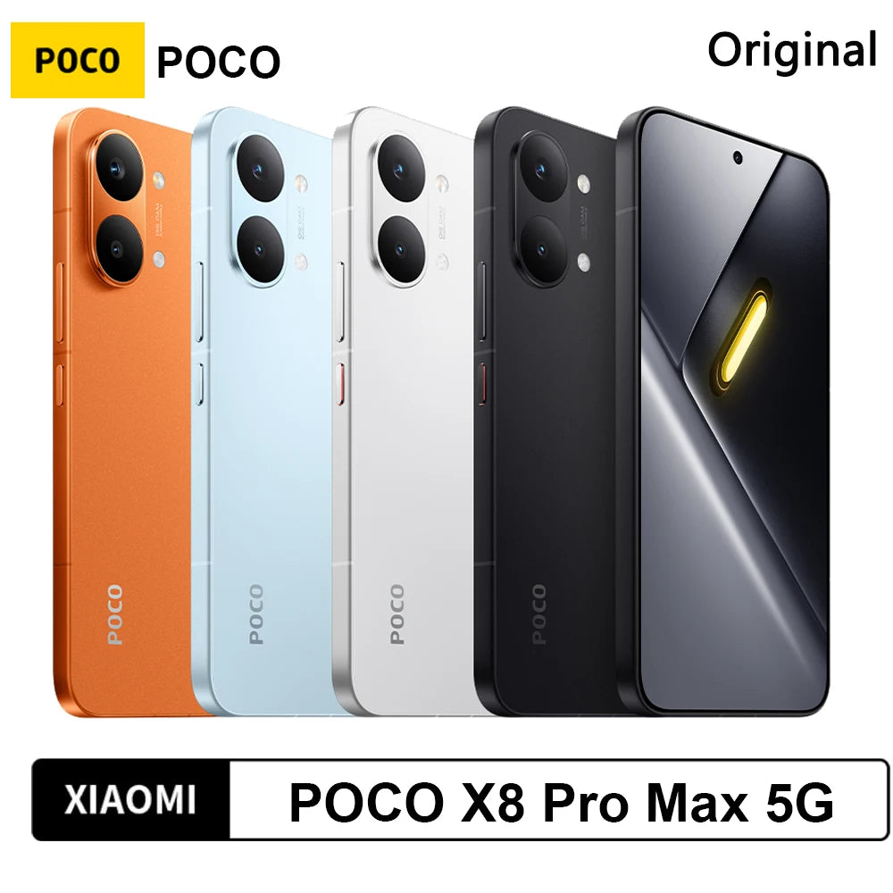 Smartphone POCO X8 Pro Max 5G NFC, Versión Global, batería monstruosa de 8500mAh, Dimensity 9500s, pantalla AMOLED de 6.83'' 1.5K 120Hz