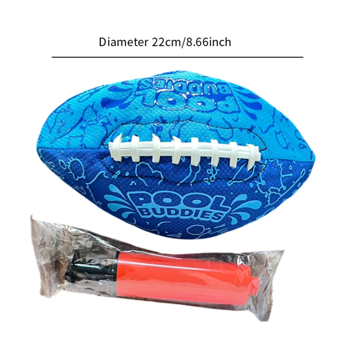 Pelota de rugby, pelota de fútbol americano, fútbol acuático, pelota de competición estándar oficial cosida a máquina suave para juego de piscina al aire libre