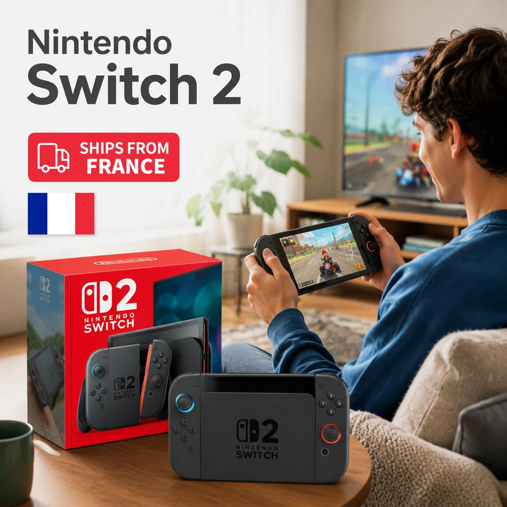 Consola Nintendo Switch 2 Edición Estándar, Pantalla HDR de 7.9" 1080P, 120Hz VRR, Almacenamiento de 256Gb, Procesador Nvidia Personalizado, Salida de TV 4K, Joy-Con 2 con Control de Ratón, GameChat, Batería de 5220Mah