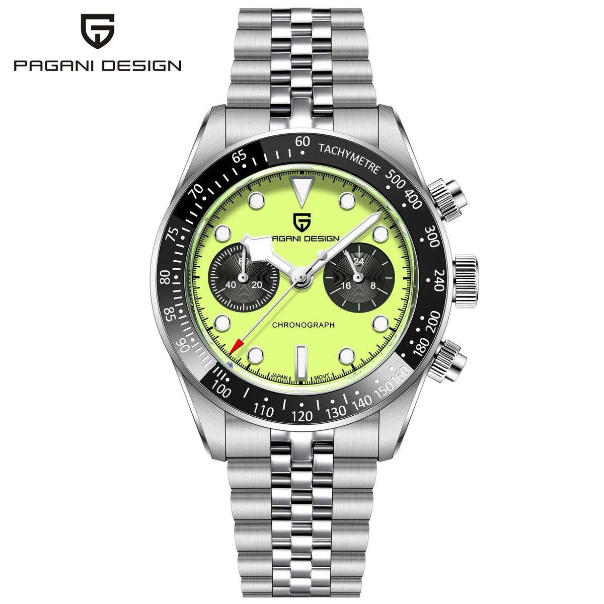 PAGANI DESIGN Men's Watches 2026 New BB Chronograph Men's Watches Luxury Quartz Watch For Men AR Sapphire mirror 100M Waterproof Luminous 316L Stainless steel Strap Wristwatch Men Local warehouse Fast transportation