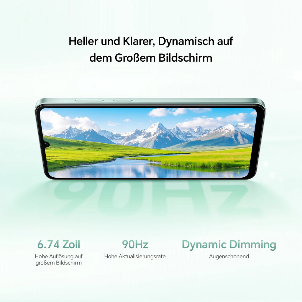 Smartphone HONOR X5c Plus con batería de 5260 mAh, pantalla de 90 Hz, cámara de 50 MP + 5 MP, Android 15, teléfono Android libre sin contrato (pantalla de 6,74 pulgadas, procesador de ocho núcleos)