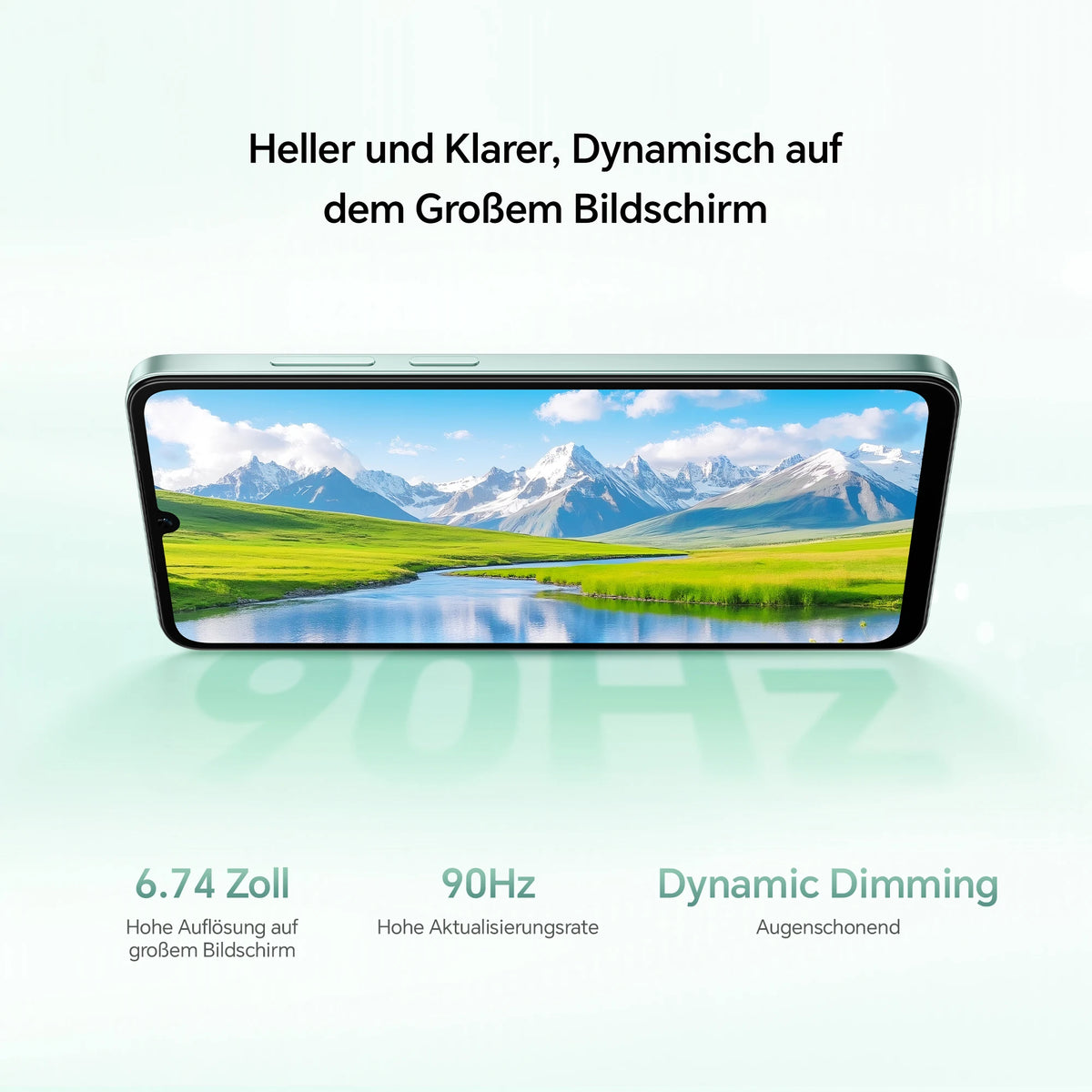 Smartphone HONOR X5c Plus con batería de 5260 mAh, pantalla de 90 Hz, cámara de 50 MP + 5 MP, Android 15, teléfono Android libre sin contrato (pantalla de 6,74 pulgadas, procesador de ocho núcleos)