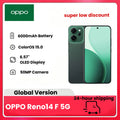 OPPO Reno14 F 5G 8 + 256GB, teléfono inteligente Android sin IA, pantalla AMOLED de 6,57", cámara con IA de 50 + 32MP, batería mAh, resistencia al agua IP69, (cargador no incluido)