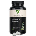 Tabletas de complejo de vitaminas B |     Probado en laboratorio en Alemania |     Suplementos alimenticios |     Con las 8 vitaminas del grupo B |     Con colina e inositol |     Vegano |     Libre de modificaciones genétic
