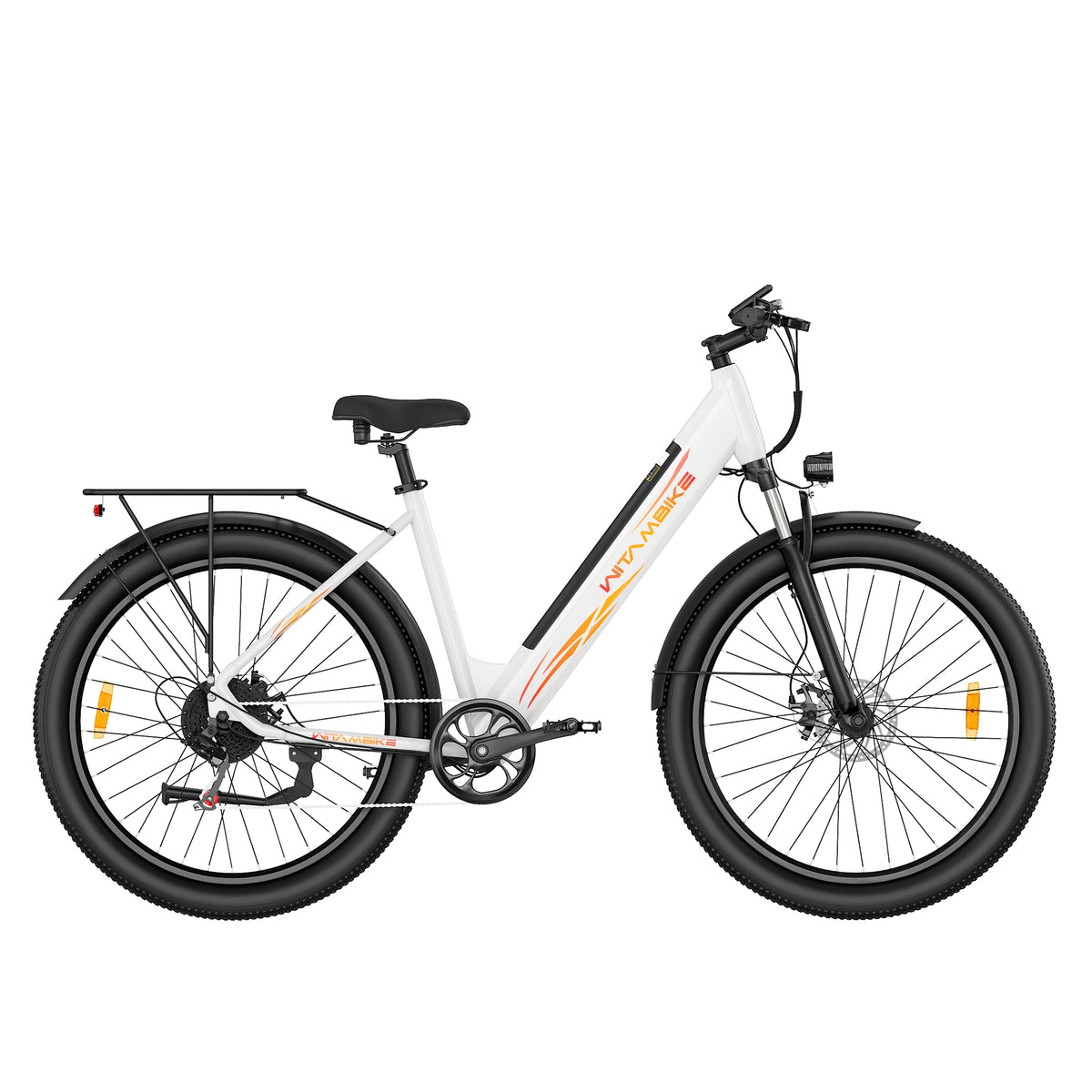 Bicicleta eléctrica de montaña WITAMBIKE W28 de 29 pulgadas con neumáticos anchos, motor de 250W, batería de 36V 20Ah, autonomía de hasta 120 km, velocidad de 25 km/h, frenos de disco delanteros y traseros, bicicleta eléctrica urbana, con certificación CE