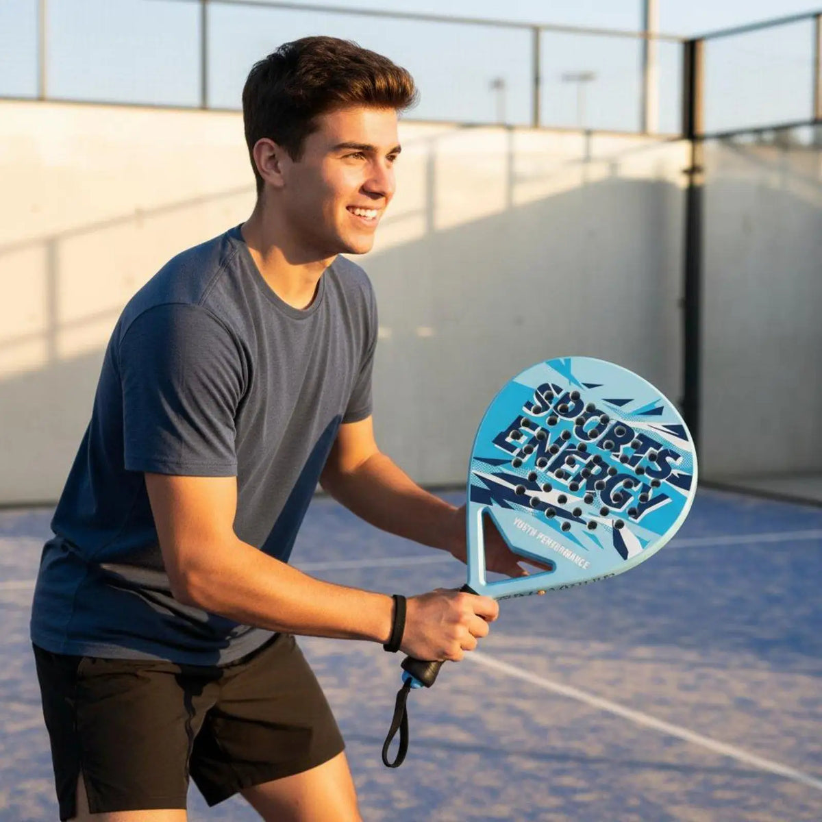 Set de Pala de Pádel Ligera para 1 Jugador, Raqueta de Pádel ABS con Agarre Antideslizante de Larga Duración para Principiantes, Entrenamiento, Actividades al Aire Libre