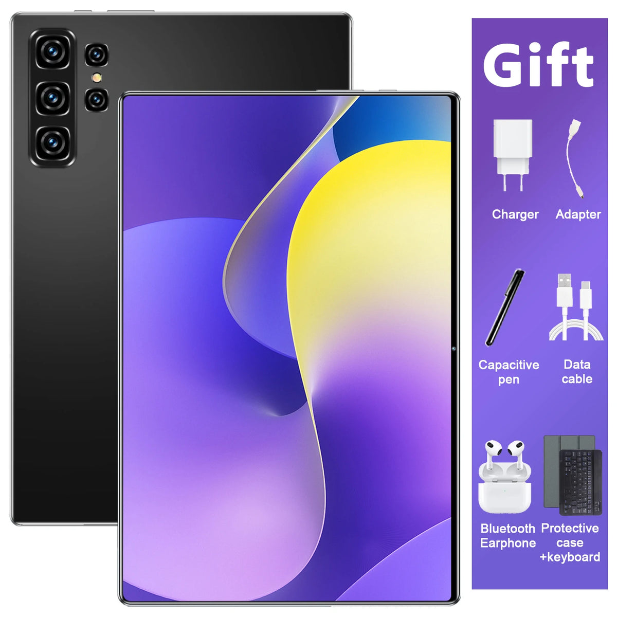 Tableta Original 2026 Android 13, 10.36 Pulgadas HD, 16GB+1TB, 12000mAh, 14 Núcleos, 5G, Doble SIM, Bluetooth, WiFi, GPS