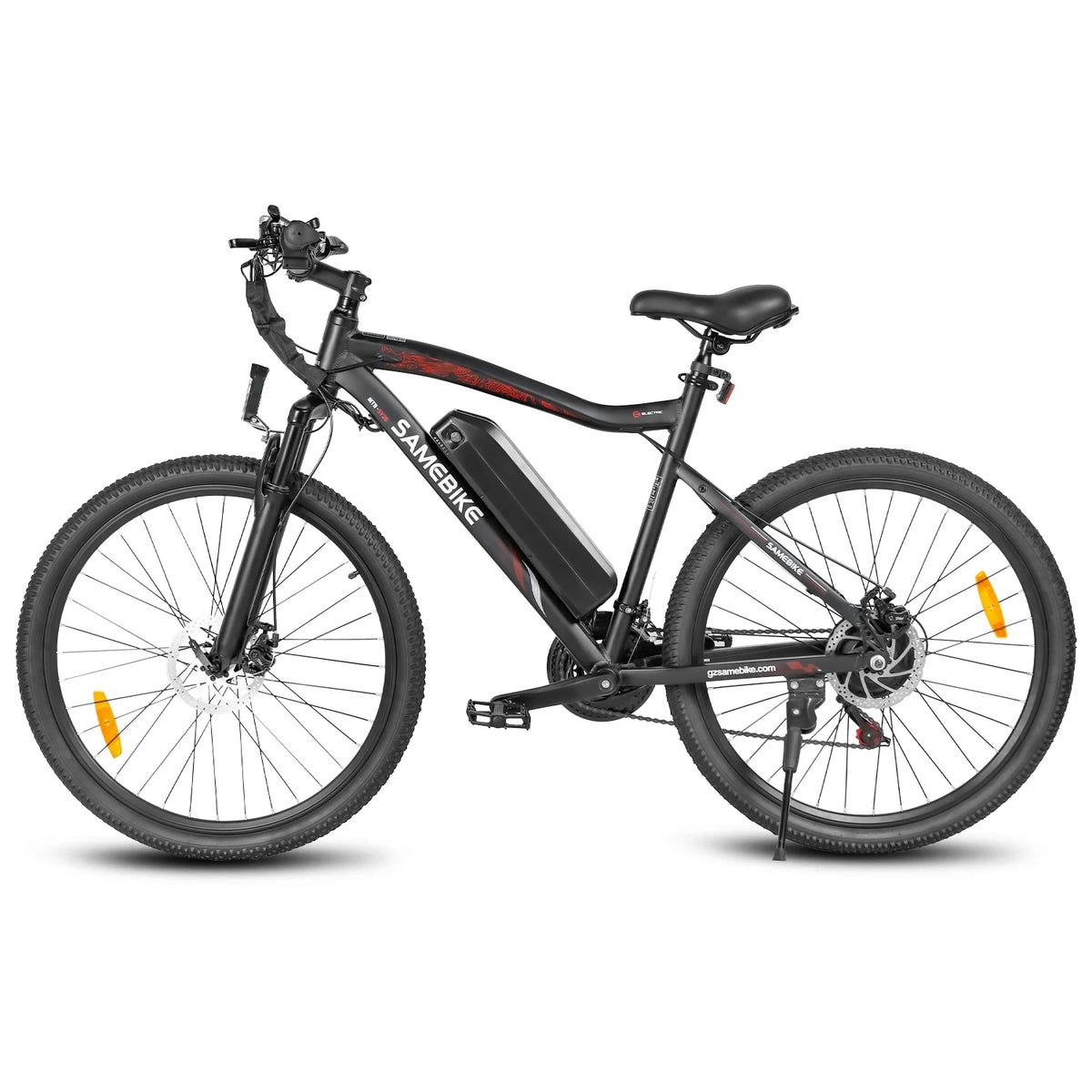 SAMEBIKE SY26-II Upgraded Model with Aluminum Frame Electric Bicycle, Equipped with a 480Wh Large-Capacity 13Ah Detachable Lithium Battery, 36V 250W Brushless Hub Motor, Front Shock Absorption + Front and Rear Dual Disc Brake