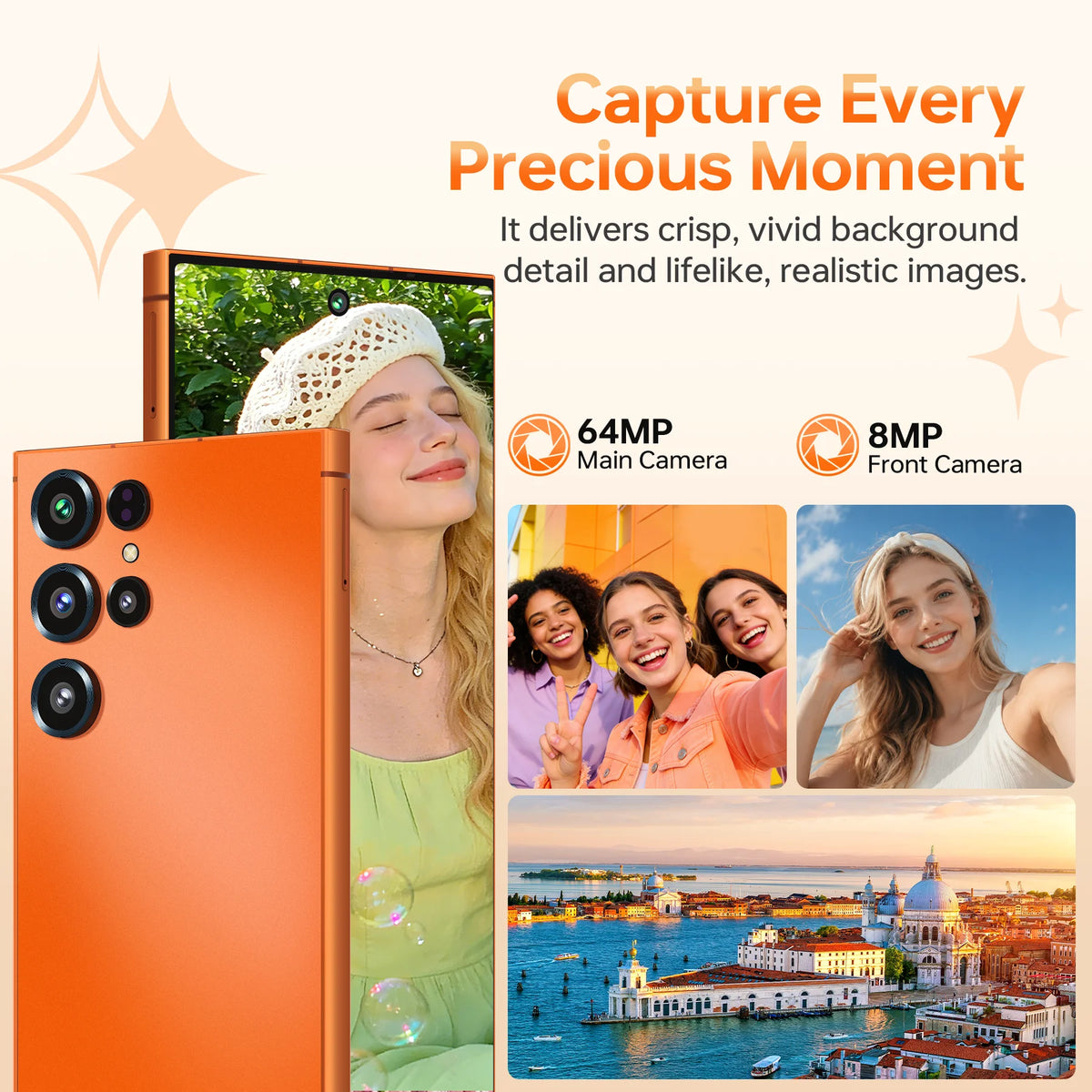 Smartphone OUKITEL C67, Pantalla de 6.73" y 120Hz, Hasta 24GB de RAM (6+18) + 256GB de ROM, Batería de 5000mAh, Cámara Principal de 64MP, Android 16, Ultra Delgado de 8.7mm
